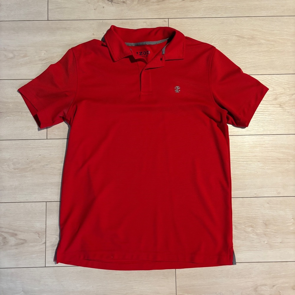 Izod Golf Men's Red Polo Shirt